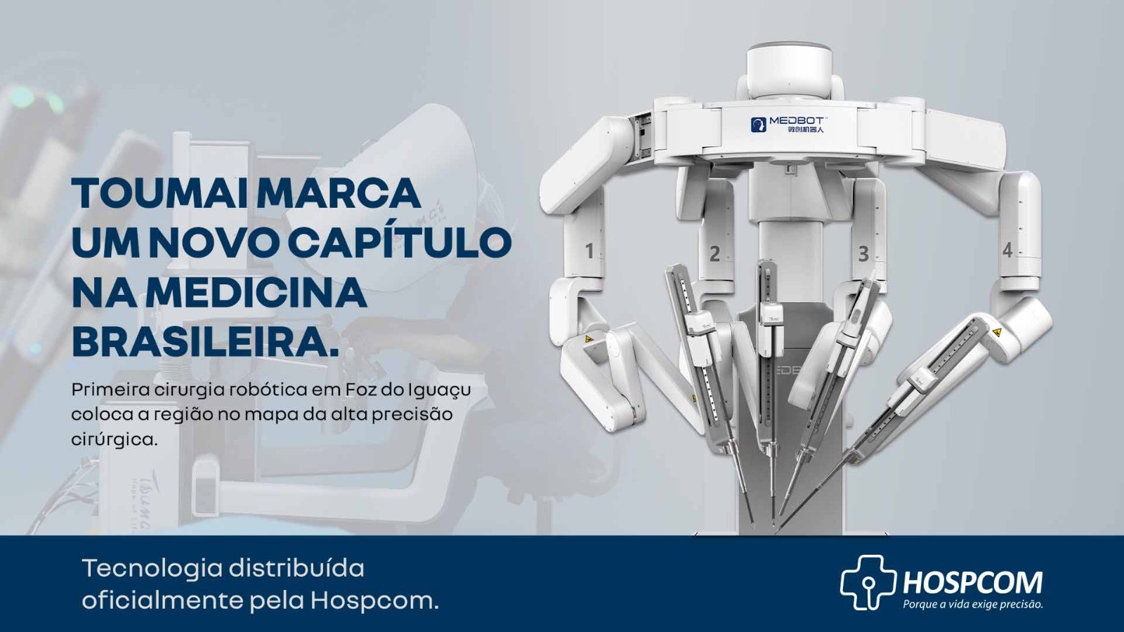 Toumai inaugura uma nova era da cirurgia robótica em Foz do Iguaçu